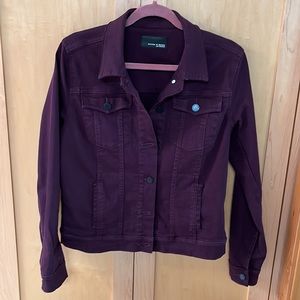 Purple denim jacket size L